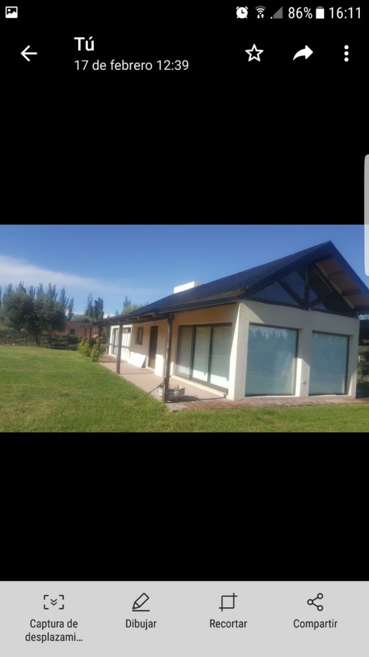 Oferta Vendo Casa Quinta amplia con 3200 m2 . Cuadro Benegas. San Rafael 