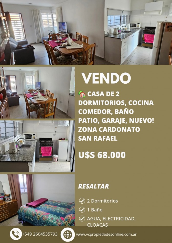 Casa a Estrenar zona Cardonato apta credito