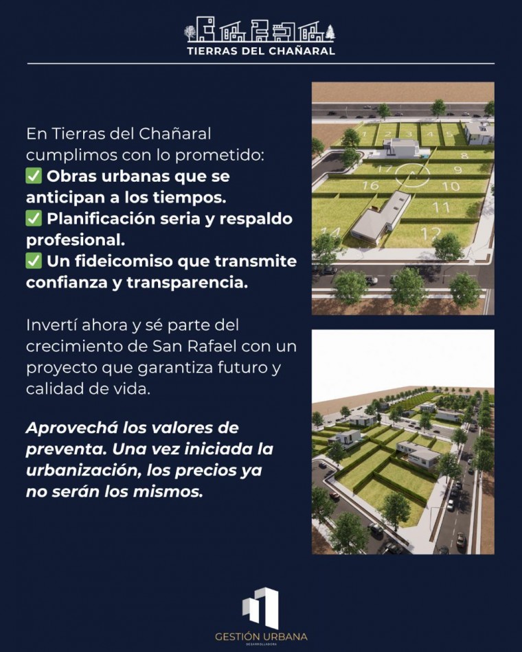 Lotes de 400 m² zona las Virgenes, Chañaral, Rawson. Ideal emprendimiento. 