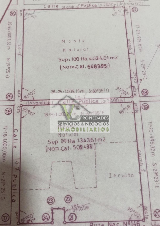 Vendo Finca de 200 has en Alto Algarrobal 18 km aprox. con Casa de San Rafael 