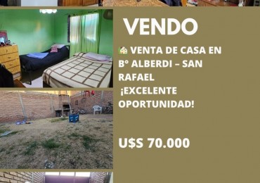 Venta de Casa en B° Alberdi - San Rafael ¡Excelente oportunidad!